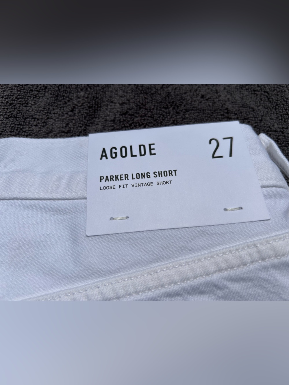 NWT🌷(27) Agolde Parker Denim Long Shorts - Picture 11 of 11